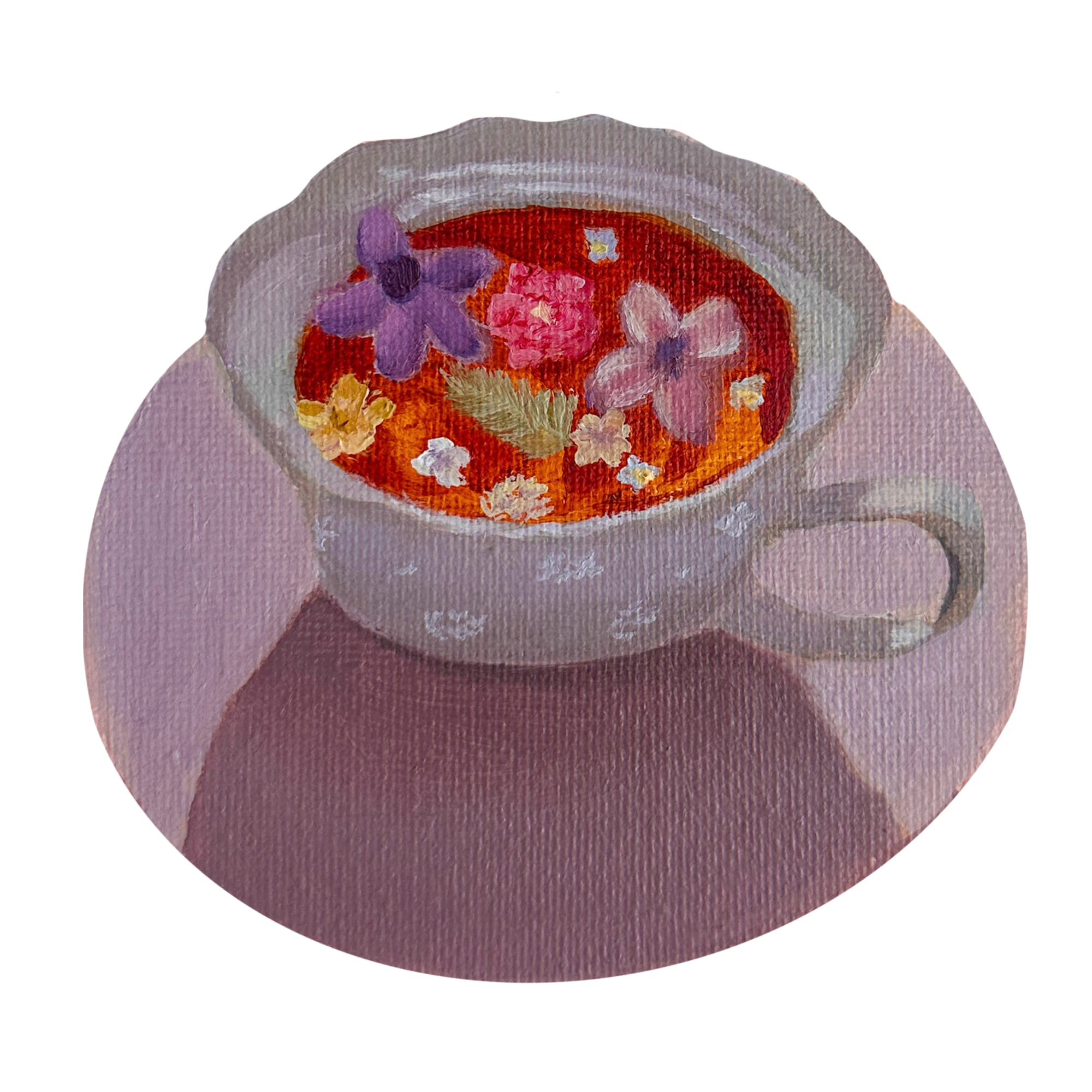 Floral Tea Sticker